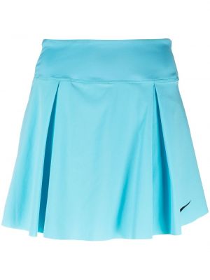 Športová plisovaná minisukňa s potlačou Nike - modrá