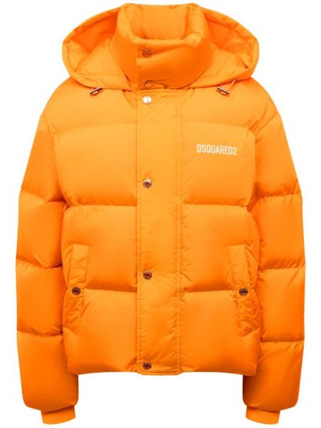 Оранжевая утепленная куртка Dsquared2