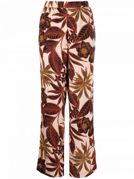 Pantalones de flores Dkny marrón