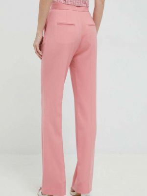 Pantaloni cu talie înaltă Custommade roz