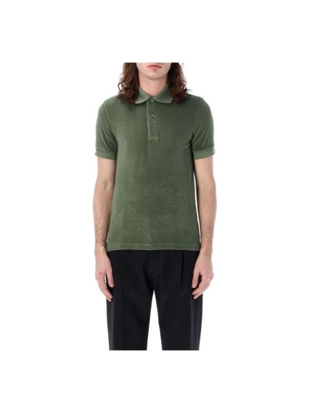 Camicia di cotone Tom Ford verde