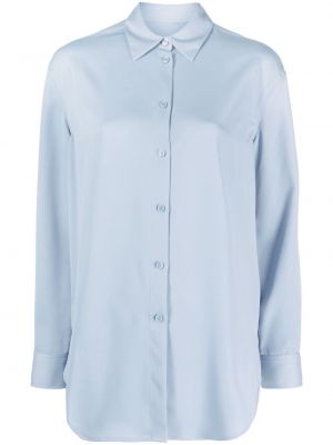Košeľa na gombíky Calvin Klein modrá