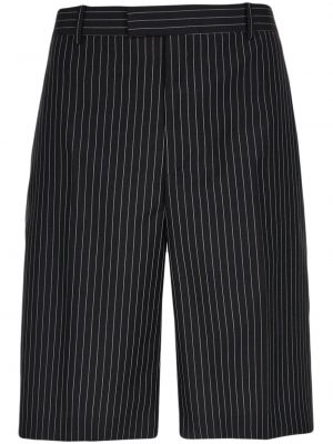 Bermuda kratke hlače s črtami Ferragamo črna