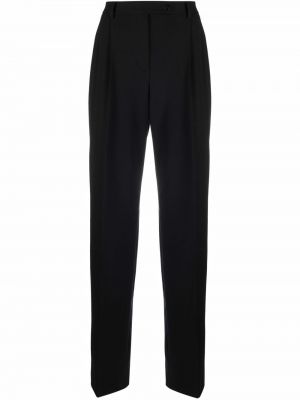 Pantalones de cintura alta Alberta Ferretti negro