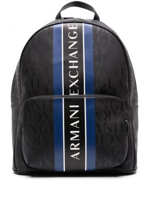Žakárový batoh na zips Armani Exchange