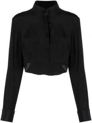 Šilkinė marškiniai Almaz juoda
