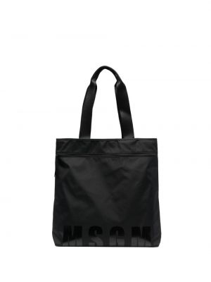 Nákupná taška s potlačou Msgm čierna