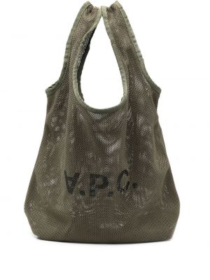 Τσάντα shopper με σχέδιο από διχτυωτό A.p.c.