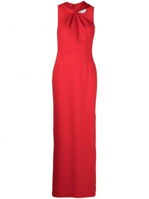 Drapiruotas asimetriškas vakarinė suknelė Roland Mouret raudona