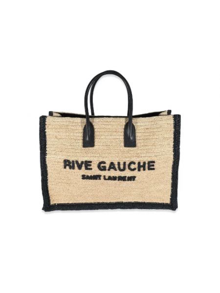 Beżowa shopperka Yves Saint Laurent Vintage