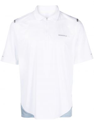 T-shirt mit reißverschluss Manors Golf weiß
