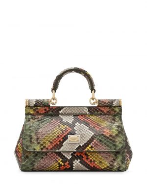 Τσάντα shopper με σχέδιο Dolce & Gabbana πράσινο