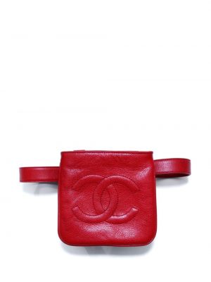 Pásek Chanel Pre-owned červený