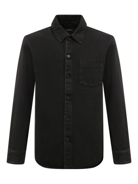 Джинсовая рубашка A.p.c. черная