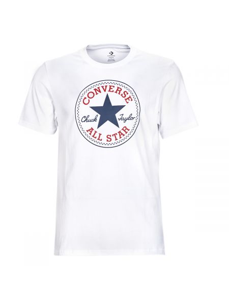 Koszulka z krótkim rękawem klasyczna Converse biała