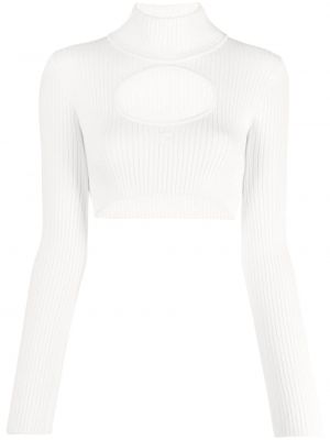 Пуловер бродиран Courreges бяло