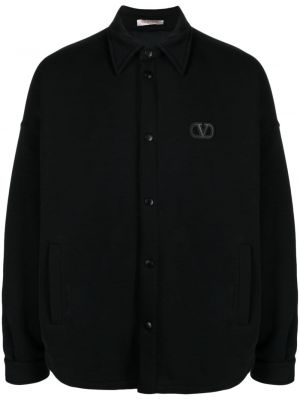 Jersey hemd Valentino Garavani schwarz