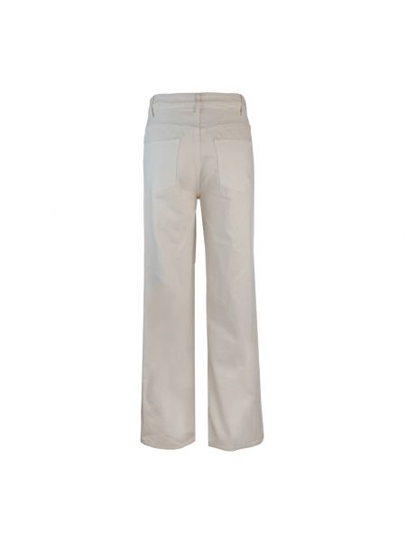 Pantalones rectos de cintura alta A.p.c. beige