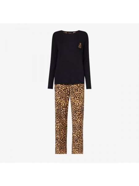Леопардовая хлопковая пижама Lauren Ralph Lauren