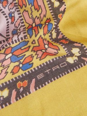 Echarpe à imprimé à motifs abstraits Etro jaune