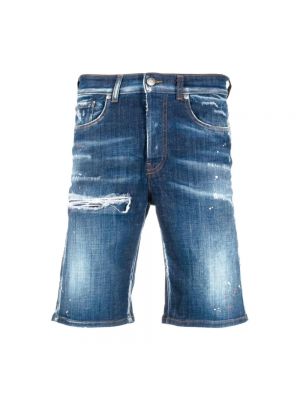 Niebieskie szorty jeansowe John Richmond