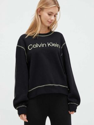 Памучна пижама Calvin Klein Underwear черно