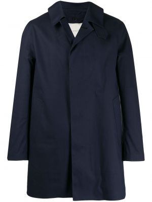 Βαμβακερό κοντό παλτό Mackintosh μπλε