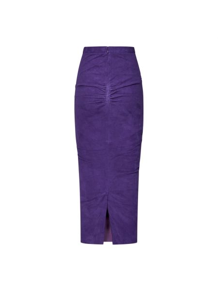 Falda larga Laquan Smith violeta