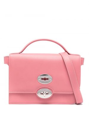Kožená nákupná taška Zanellato ružová