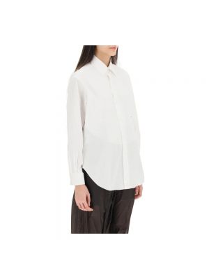 Camisa con botones oversized con bordado Maison Margiela blanco