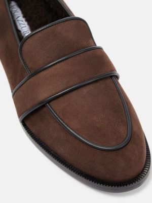 Pantofi loafer din piele de căprioară Aquazzura