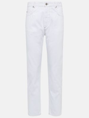 Slim fit skinny džíny s vysokým pasem Marant Etoile bílé