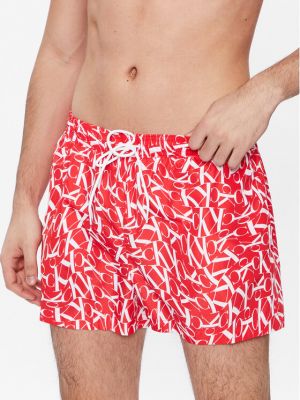 Σορτς Calvin Klein Swimwear κόκκινο