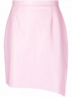 Falda de tubo ajustada asimétrica 12 Storeez rosa