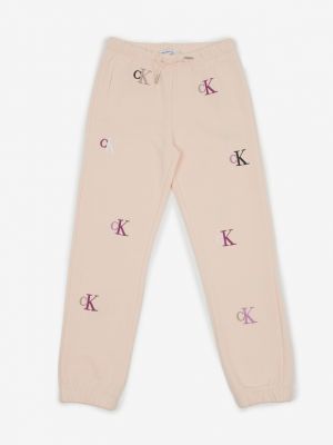 Spodnie sportowe Calvin Klein Jeans różowe