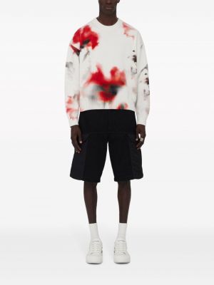 Bluza z nadrukiem w abstrakcyjne wzory Alexander Mcqueen szara
