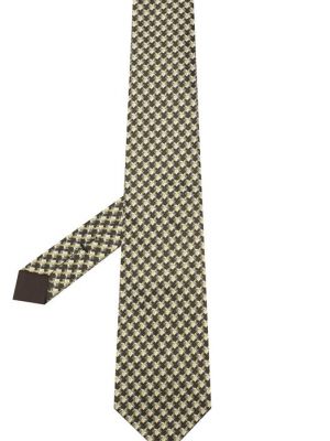 Шелковый галстук Tom Ford зеленый