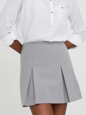 Mini suknja Abercrombie & Fitch siva