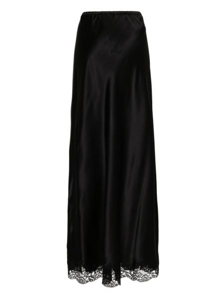 Krajkové hedvábné sukně Carine Gilson černé