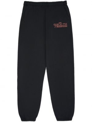 Bavlnené teplákové nohavice Sporty & Rich čierna