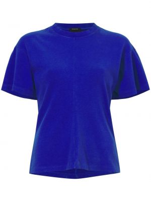 Medvilninis marškinėliai Proenza Schouler mėlyna
