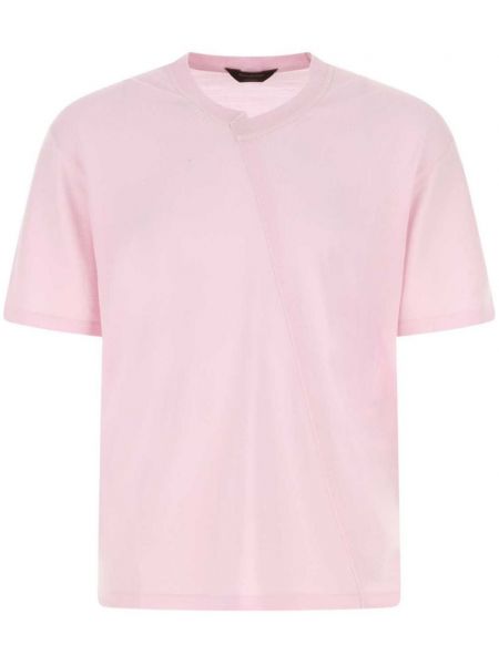 Asymmetrisk t-shirt i uld Zegna