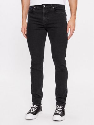 Skinny τζιν Karl Lagerfeld Jeans μαύρο