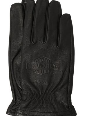 Кожаные перчатки Harley Davidson черные