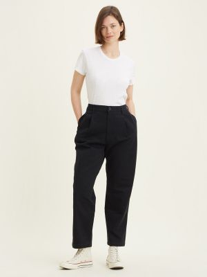 Pantalones chinos de cintura alta Dockers negro