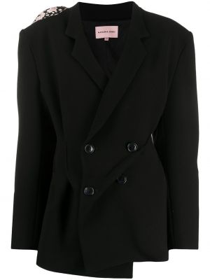 Asymmetrisk lang blazer Natasha Zinko svart