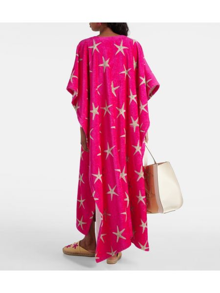 Baskılı pamuk kaftan Valentino pembe