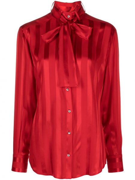 Blusa con lazo Dolce & Gabbana rojo