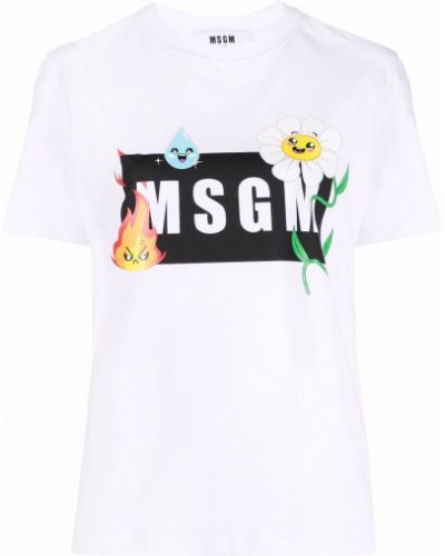 T-skjorte Msgm hvit