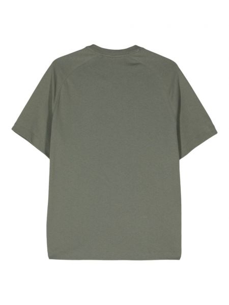 Kokvilnas t-krekls ar izšuvumiem Calvin Klein Jeans zaļš